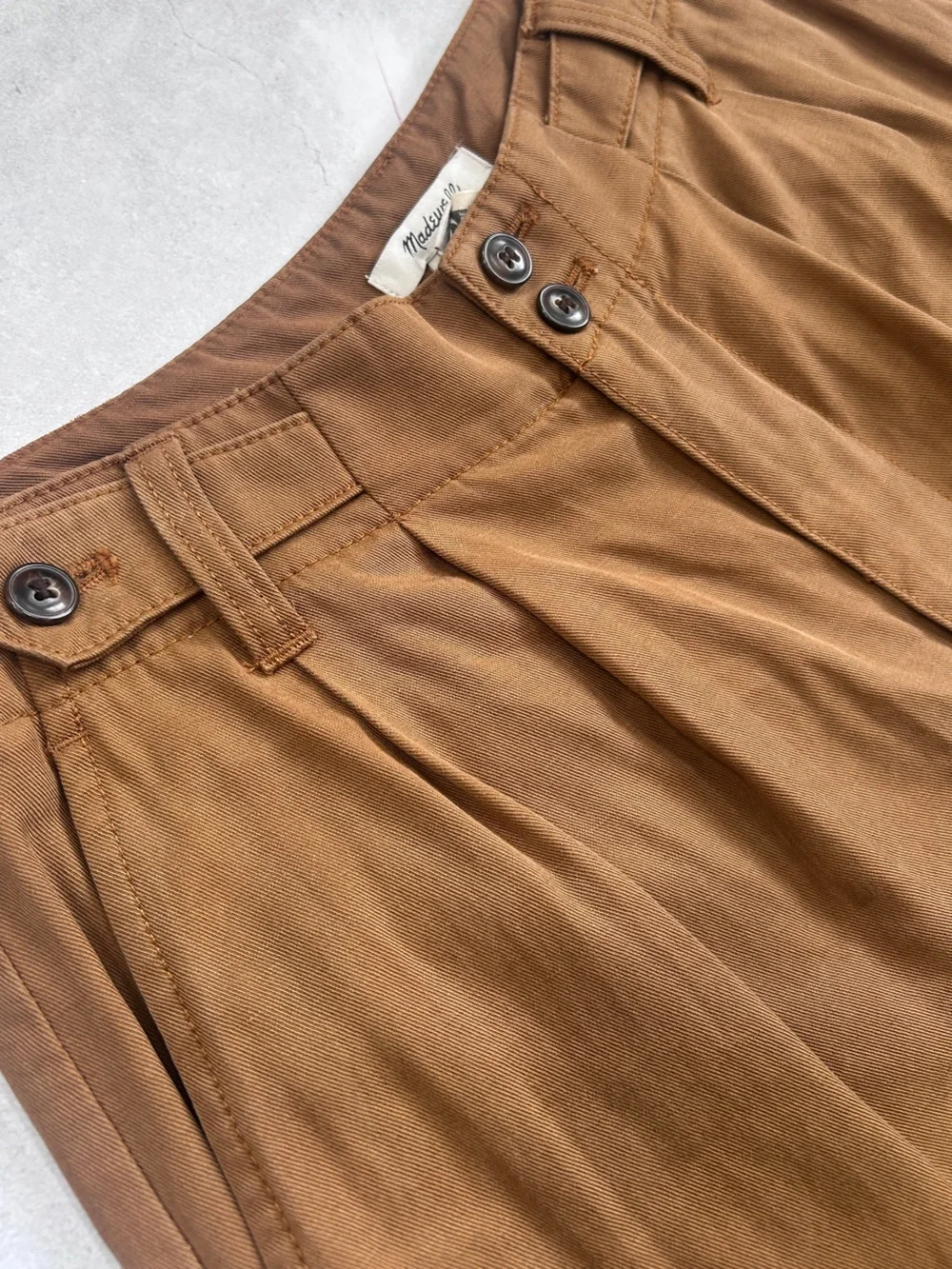 Madewell Harlow High Rise Wide Leg Trouser Pants in Acorn / Warm Brown Size 4 - Picture 11 of 16